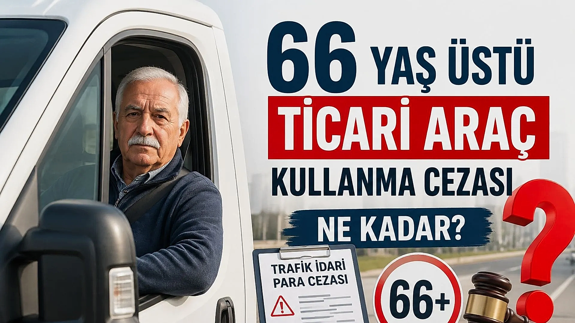 66 yaş üstü ticari araç kullanma cezası ve şoför yaş haddi kısıtlamaları hakkında hukuki bilgiler